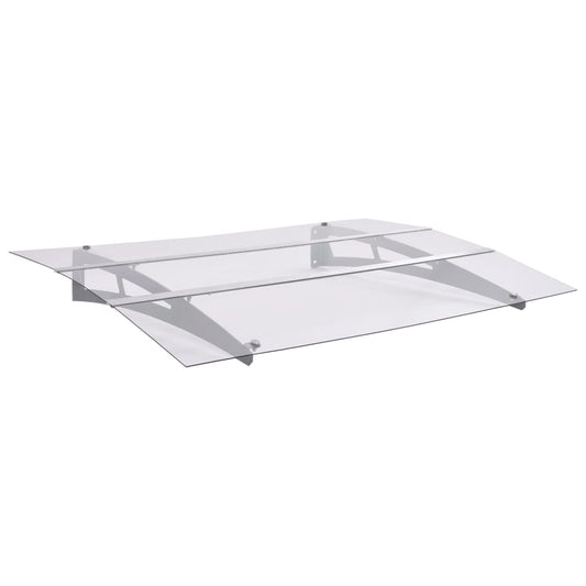 Dørbaldakin Polycarbonat Sort Og Transparent