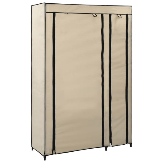 Foldbart Klædeskab 110 X 45 X 175 Cm Stof Farvet