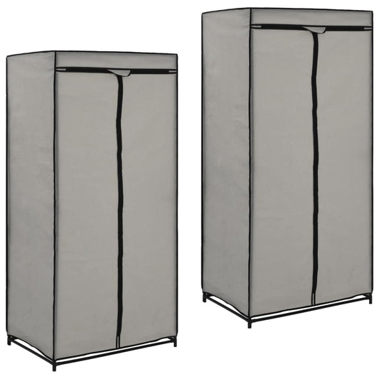 Klædeskab 2 Stk. 75 X 50 X 160 Cm