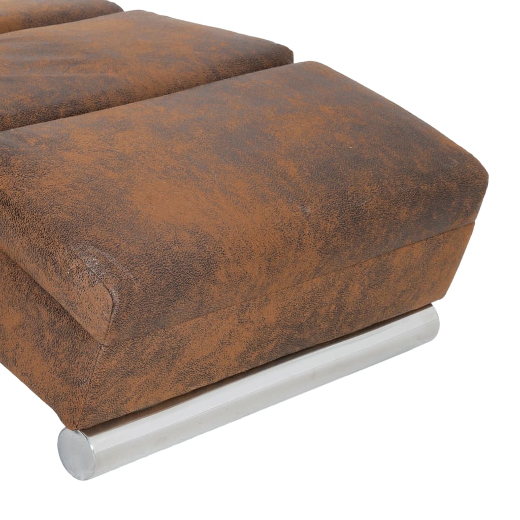 Massagechaiselong Imiteret Ruskind - Billede 6