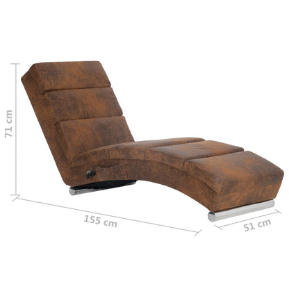 Massagechaiselong Imiteret Ruskind - Billede 10