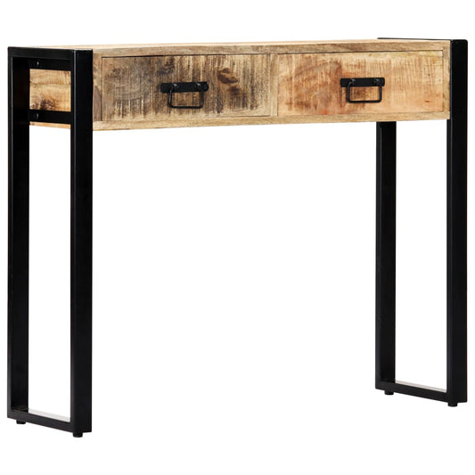 Konsolbord 90 X 30 X 75 Cm Massivt Mangotræ