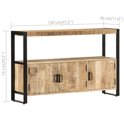 Sideskab 120 X 30 X 75 Cm Massivt Mangotræ - Billede 7