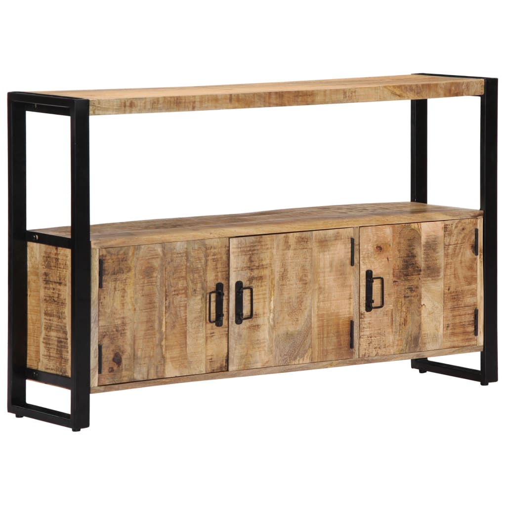 Sideskab 120 X 30 X 75 Cm Massivt Mangotræ - Billede 9