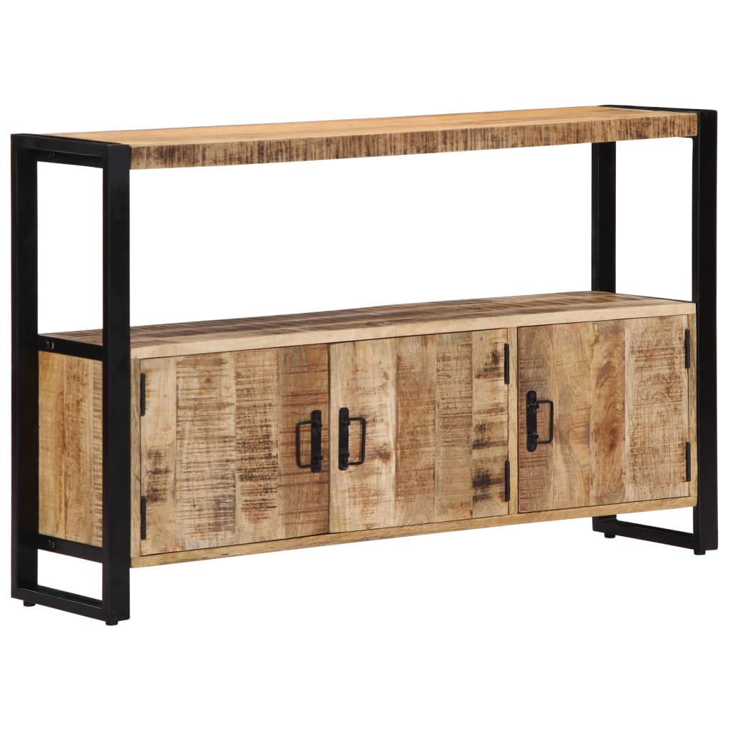 Sideskab 120 X 30 X 75 Cm Massivt Mangotræ - Billede 10