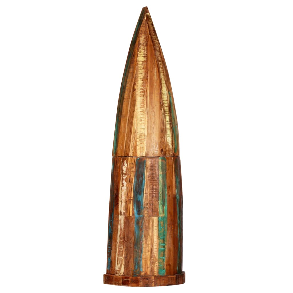Vinreol 50x40x180 Cm Massivt Genbrugstræ - Billede 2