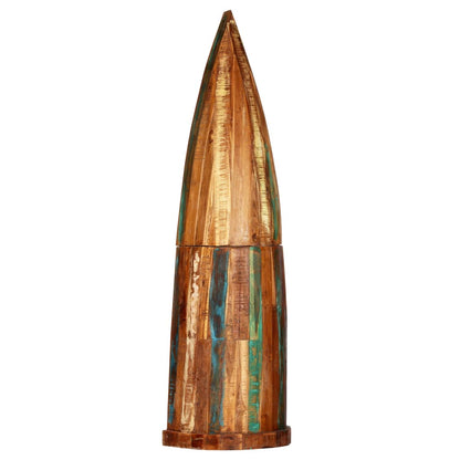 Vinreol 50x40x180 Cm Massivt Genbrugstræ - Billede 2