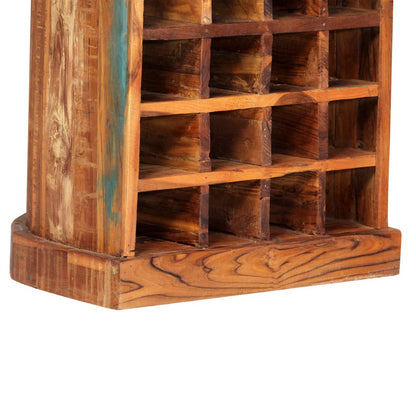 Vinreol 50x40x180 Cm Massivt Genbrugstræ - Billede 4