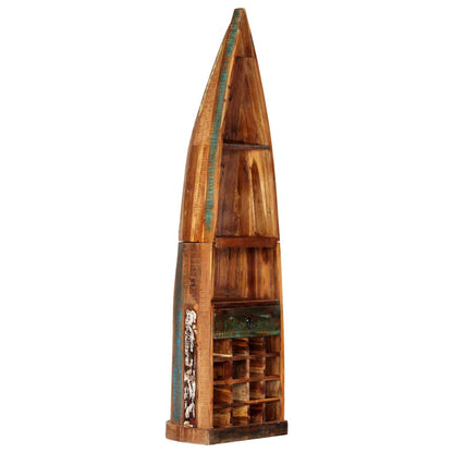 Vinreol 50x40x180 Cm Massivt Genbrugstræ - Billede 10