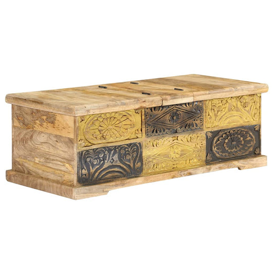 Sofabord 100x50x35 Cm Massivt Mangotræ - Hovedbillede