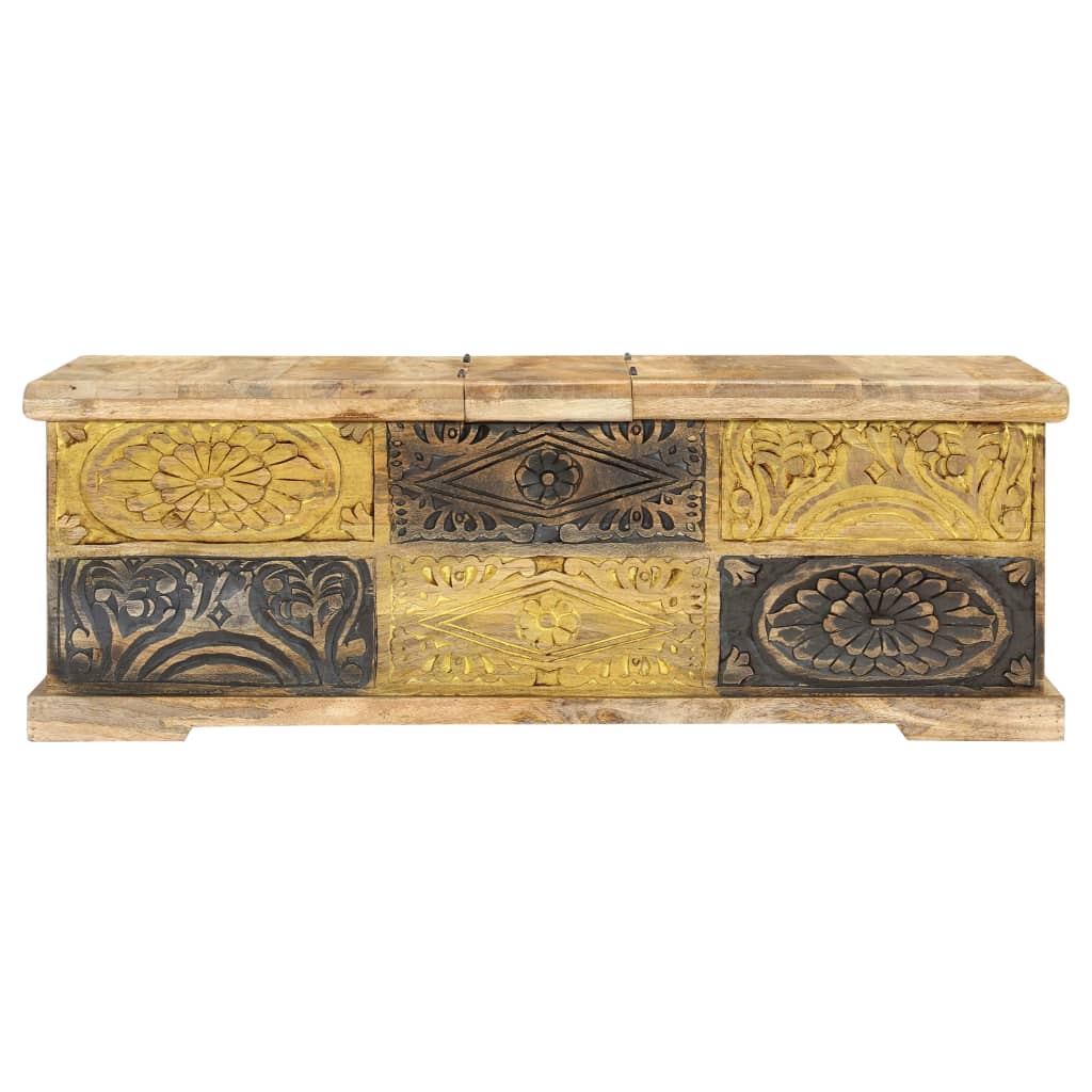 Sofabord 100x50x35 Cm Massivt Mangotræ - Billede 2