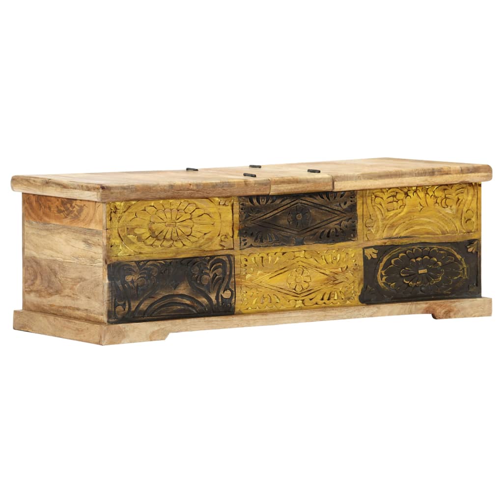 Sofabord 100x50x35 Cm Massivt Mangotræ - Billede 11