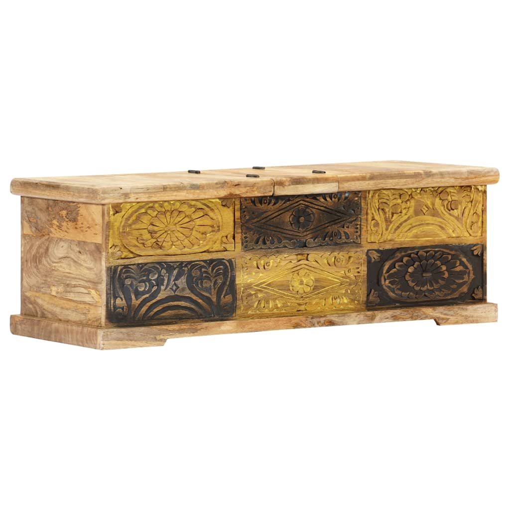 Sofabord 100x50x35 Cm Massivt Mangotræ - Billede 12