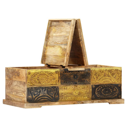 Sofabord 100x50x35 Cm Massivt Mangotræ - Billede 3