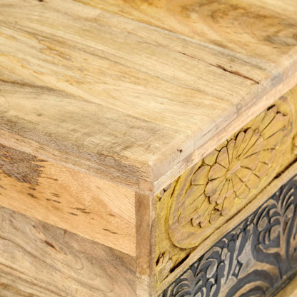 Sofabord 100x50x35 Cm Massivt Mangotræ - Billede 5