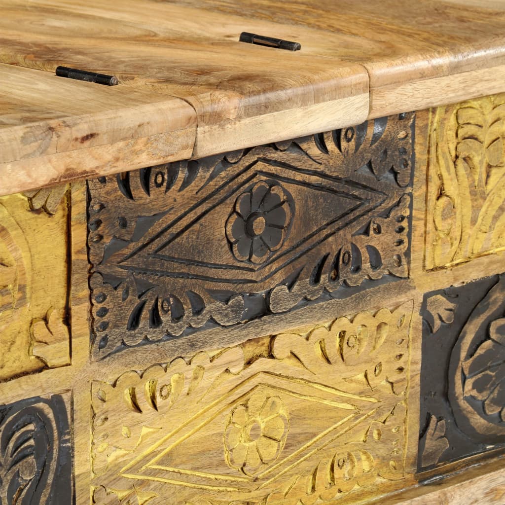 Sofabord 100x50x35 Cm Massivt Mangotræ - Billede 6