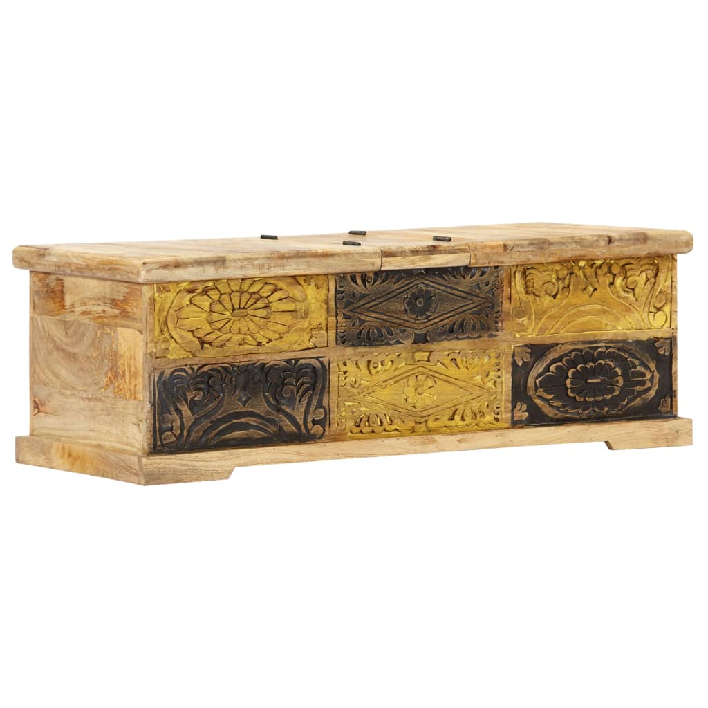 Sofabord 100x50x35 Cm Massivt Mangotræ - Billede 9