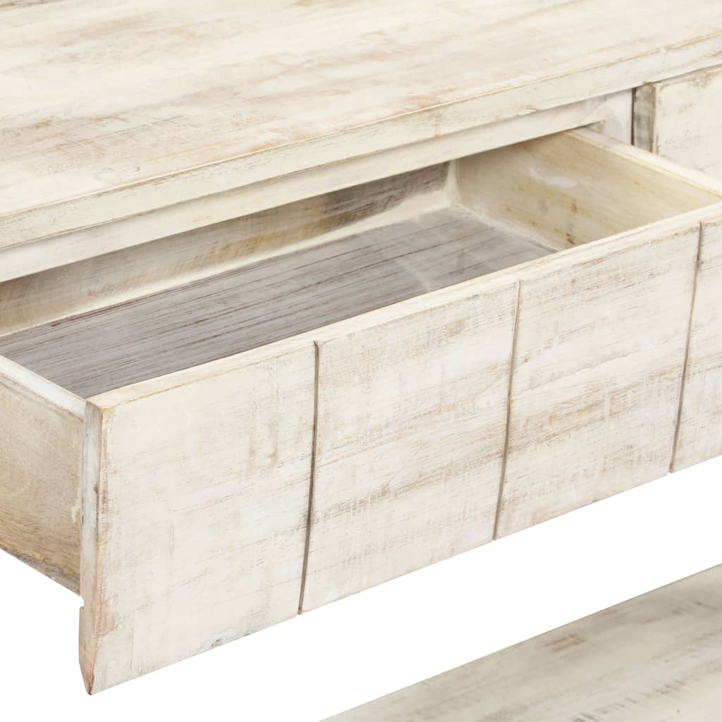 Konsolbord 110X35X75 Cm Massivt Mangotræ