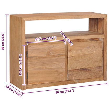 Skænk 80x30x60 Cm Massivt Teaktræ - Billede 9