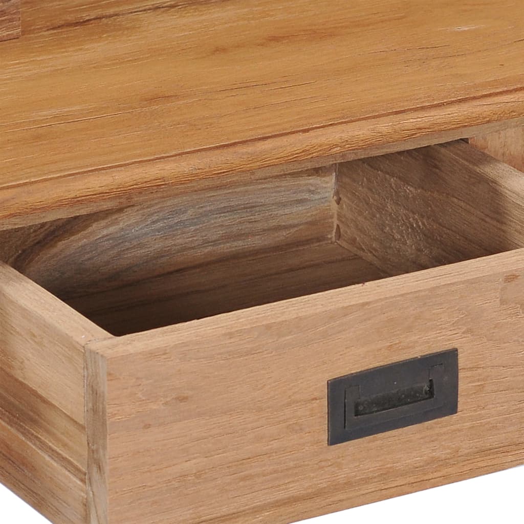 Skrivebord 90x50x100 Cm Massivt Teaktræ - Billede 8