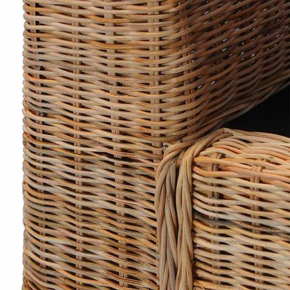 Lænestol Med Hynder Naturlig Rattan - Billede 6