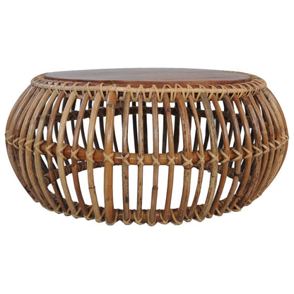 Sofaborde 2 Stk. Naturlig Rattan - Billede 3