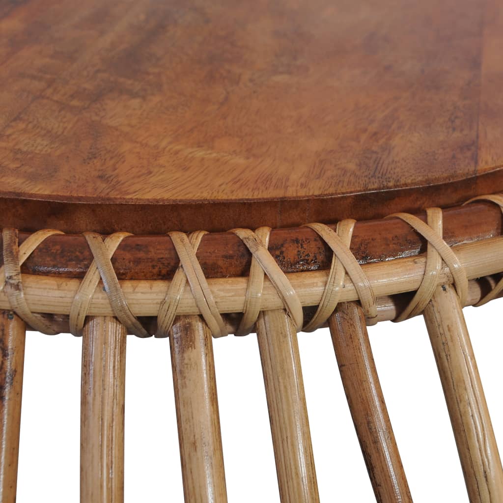 Sofaborde 2 Stk. Naturlig Rattan - Billede 4