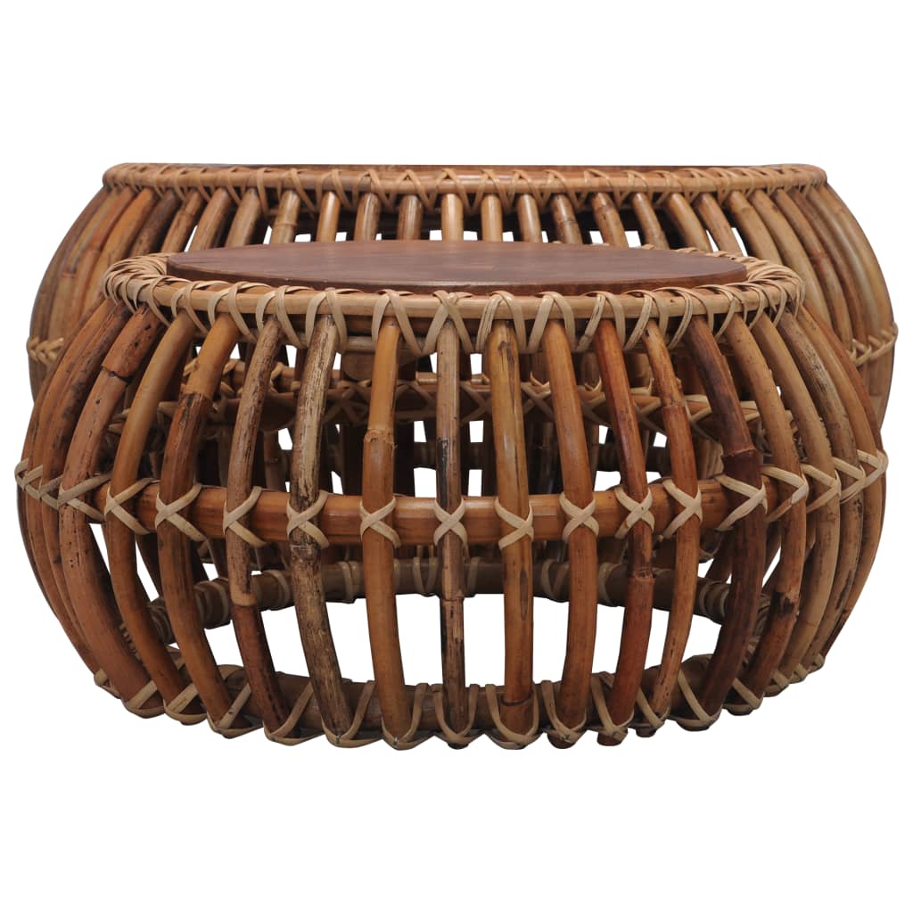 Sofaborde 2 Stk. Naturlig Rattan - Billede 7
