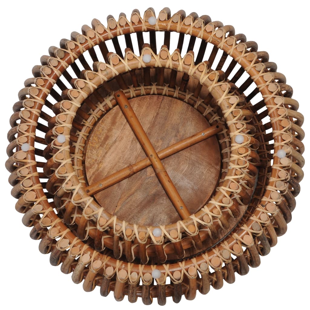Sofaborde 2 Stk. Naturlig Rattan - Billede 8