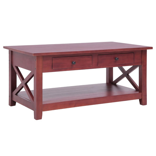 Sofabord 100 X 55 X 46 Cm Massivt Mahognitræ
