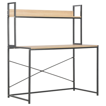 Skrivebord med boghylde