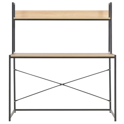 Skrivebord med boghylde