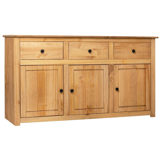 Skænk Panama-Serien 135X40X80 Cm Massivt Fyrretræ