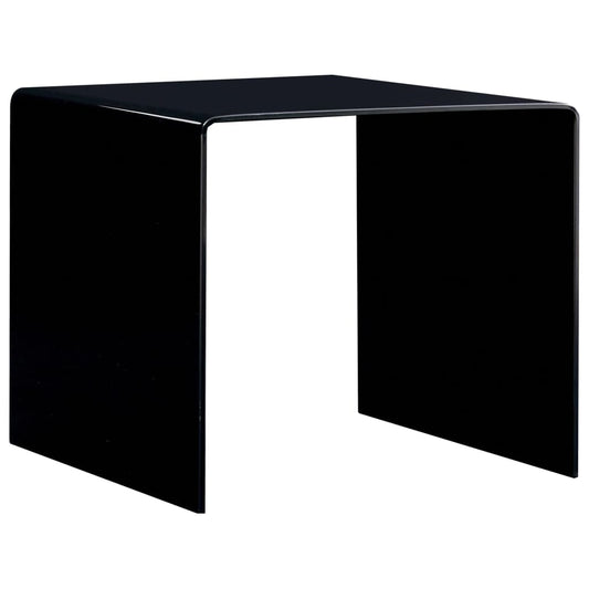 Sofabord 50 X 50 X 45 Cm Hærdet Glas Transparent
