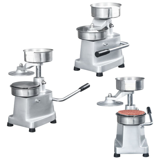 Hamburgerpresser Med 500 Mellemlægningspapirer 10 Cm Aluminium