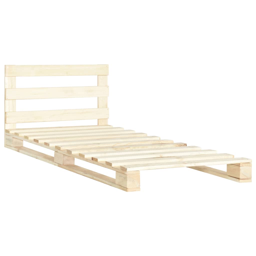 Palleseng Massivt Fyrretræ - Billede 2