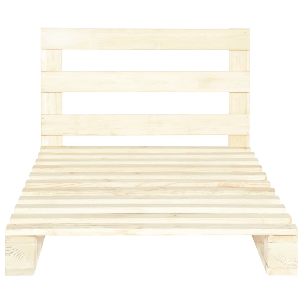 Palleseng Massivt Fyrretræ - Billede 3