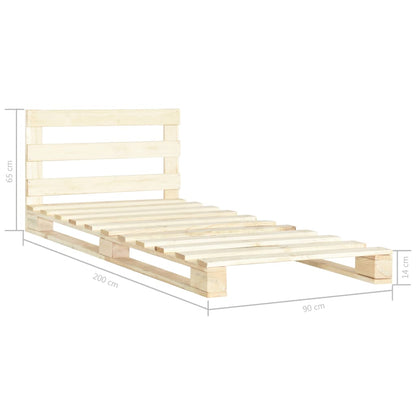 Palleseng Massivt Fyrretræ - Billede 7