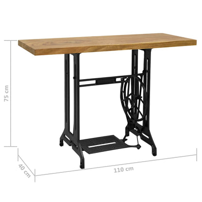 Konsolbord Med Symaskinebase 110 X 40 X 75 Cm