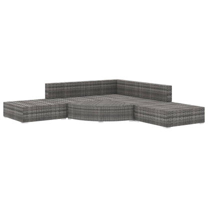 Loungesæt Til Haven 6 Dele Med Hynder Polyrattan