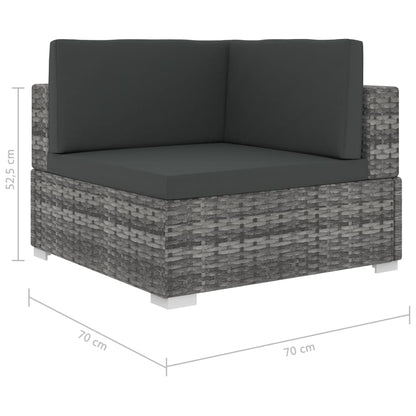 Loungesæt Til Haven 6 Dele Med Hynder Polyrattan