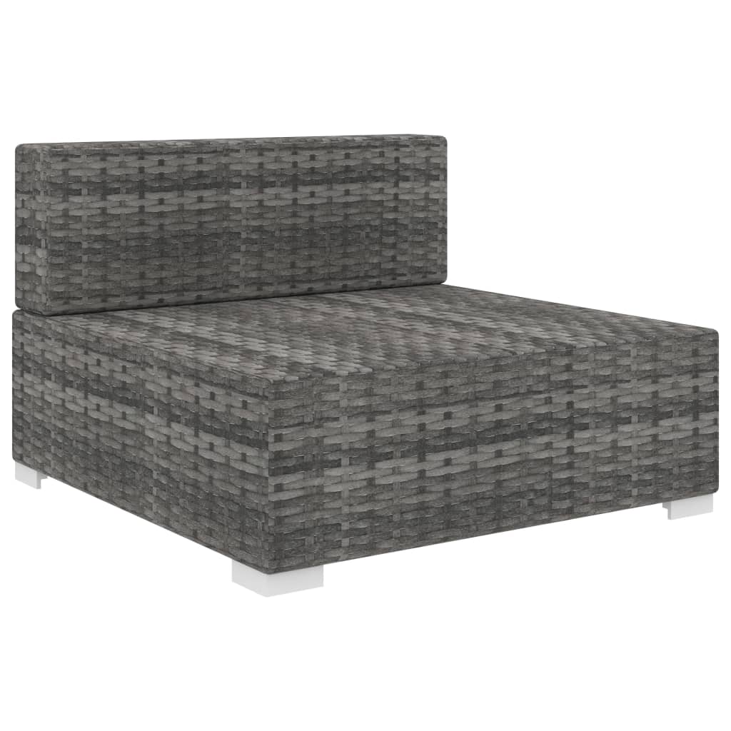Midtersæde Til Sofa 1 Stk. Med Hynder Polyrattan - Billede 2