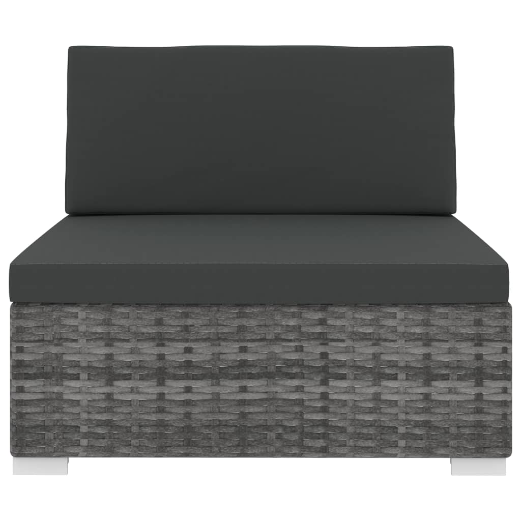 Midtersæde Til Sofa 1 Stk. Med Hynder Polyrattan - Billede 3