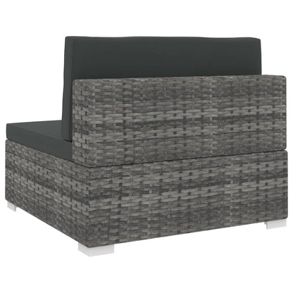 Midtersæde Til Sofa 1 Stk. Med Hynder Polyrattan - Billede 4
