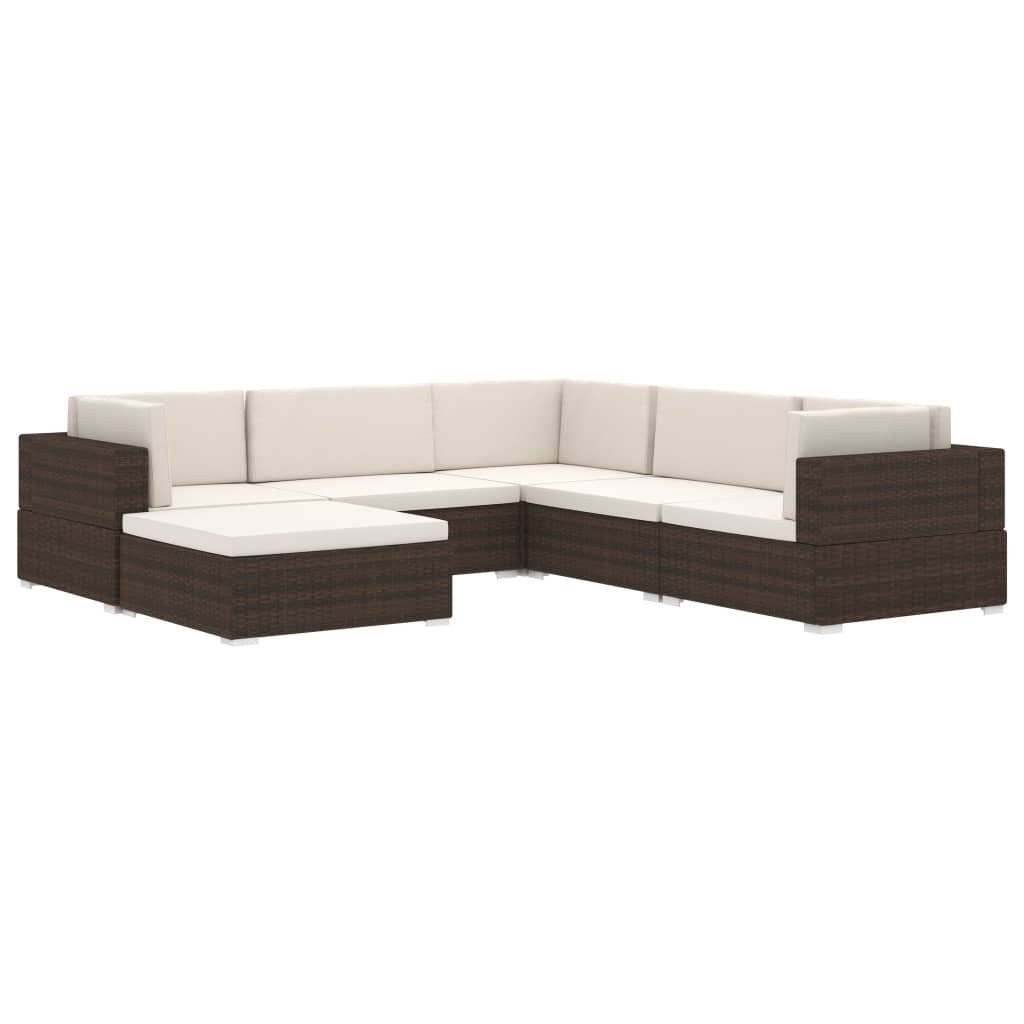 Midtersæde Til Sofa 1 Stk. Med Hynder Polyrattan - Billede 7