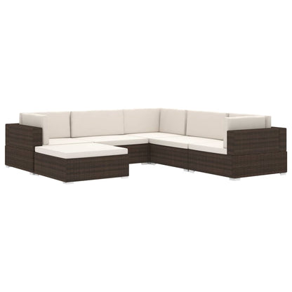 Midtersæde Til Sofa 1 Stk. Med Hynder Polyrattan - Billede 7