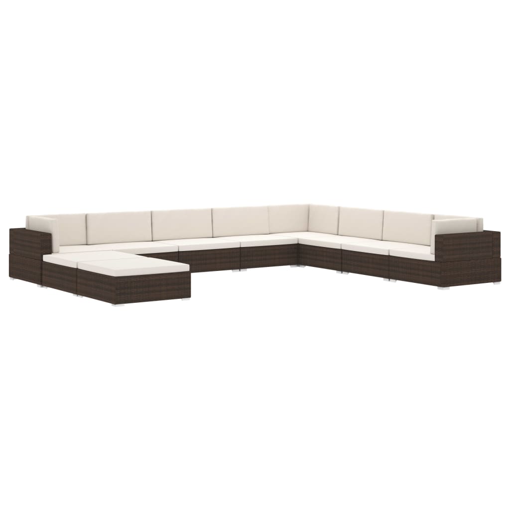 Midtersæde Til Sofa 1 Stk. Med Hynder Polyrattan - Billede 8