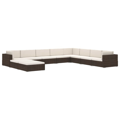 Midtersæde Til Sofa 1 Stk. Med Hynder Polyrattan - Billede 8