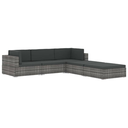 Midtersæde Til Sofa 1 Stk. Med Hynder Polyrattan - Billede 10
