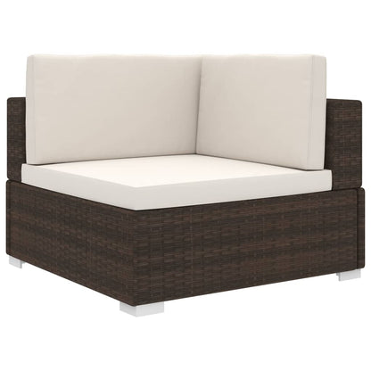 Hjørnesæde Til Sofa 1 Stk. Med Hynder Polyrattan - Variant 46797